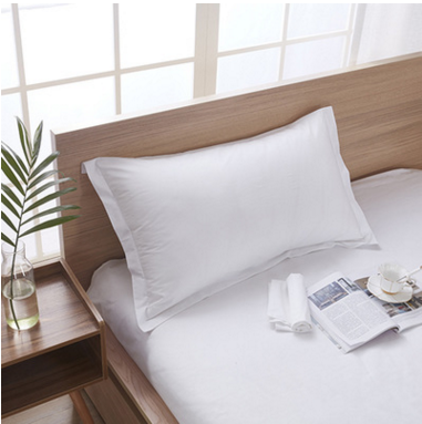 宾馆酒店床上用品纯白色全棉枕套
